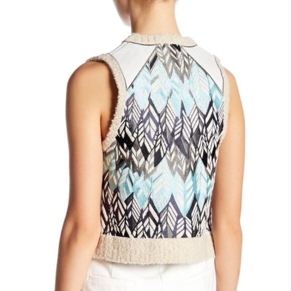 Zadig & Voltaire Dublin Embroidered Vest S - Picture 2 of 12